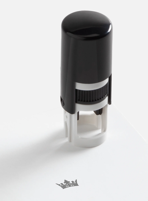 KAWERO – Stempel Krone – schwarz – Stück